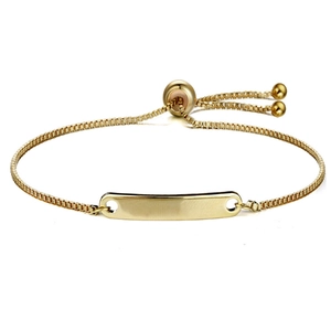 Personalisiertes Titanstahl ID Platte Bolo Armband Für Damen Verstellbare Boxkette Minimalistischer Mode Schmuck Geschenk