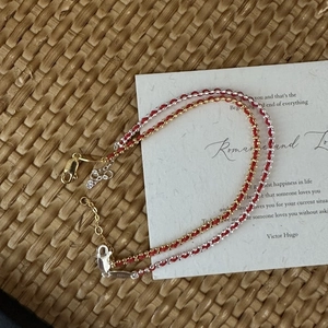Handcrafted 925 Sterling Silver Red String Woven Bracelet For Women Minimalist Bead Adjustable Fashion Jewelry Gift