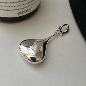925 Sterling Silver Teardrop Pendant For Women Minimalist Mirror Polished Waterdrop Necklace Accessory Niche Design Jewelry