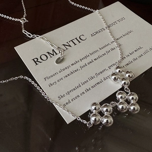 Collier Pendentif Fleur en Argent Sterling S925 pour Femmes Élégante Chaîne de Clavicule Géométrique Vintage Bijoux