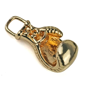 Colgante de guante de boxeo dorado de acero inoxidable para joyería de fitness hombre