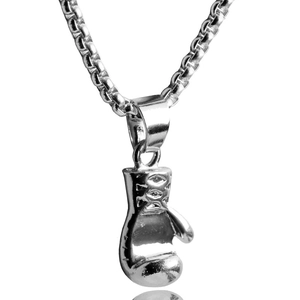Sportlich Boxhandschuh Anhänger Halskette 316 Edelstahl Kette Zinklegierung Boxhandschuh Charm Fitness Schmuck Für Workout Gym Unisex Zubehör