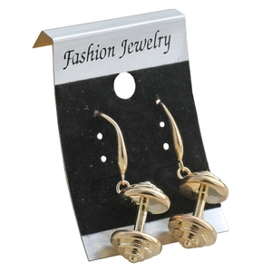 Boucles d'oreilles haltères en plaqué or pour femmes passionnées de fitness et sport