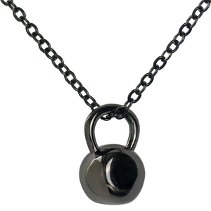 Mode Fitness Kugelhantel Anhänger Halskette Für Damen Kupfer Galvanisiert Sport Gym Schmuck Geschenk Für Workout-Enthusiasten