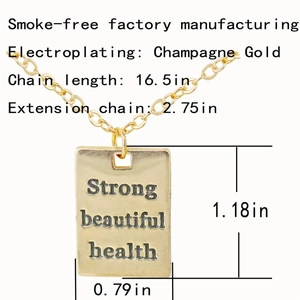 Details zur Champagner-Gold-Halskette mit 16,5-Zoll-Kette und 2,75-Zoll-Verlängerung