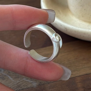 925 Sterlingsilber Matt Spiralwirbel Verstellbarer Offener Ring Für Damen Vintage Koreanischer Stil Minimalistischer Mode Fingerring Schmuck Geschenk