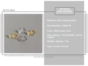 Détails des boucles d'oreilles œil protecteur en argent S925 et cristal bleu
