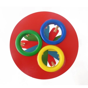 Wooden pounding ball ladder toy for kids featuring colorful balls and geometric base