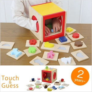 Scatola Sensoriale Montessori in Legno Tocca E Indovina Puzzle Per Riconoscimento Forme Per Bambini Giocattolo Educativo Precoce