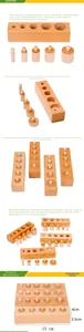 Detailed guide of Montessori wooden cylinder blocks for early learning sensory education