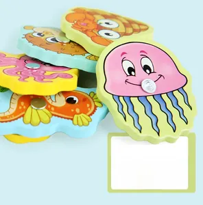 Detailed view of colorful magnetic sea creature toy blocks with smooth rounded edges