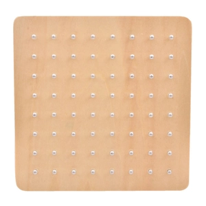 Wooden geoboard 8x8 matrix Montessori educational toy for geometric shapes learning