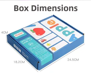 Detailed view of Treehole spelling game color box with packaging dimensions 24.5cm x 18.2cm