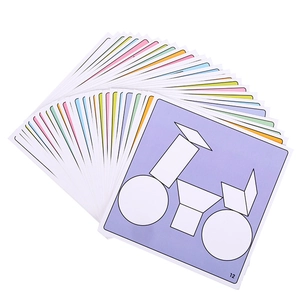 Educational 148-piece magnetic wooden geometric shape puzzles for kids early learning