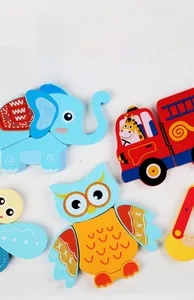 Détails du puzzle en bois avec motifs imprimés par transfert thermique de qualité