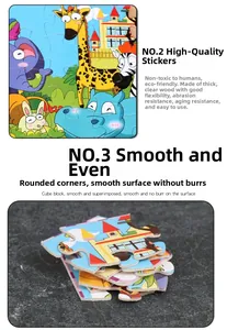 Detailed view of wooden animal puzzles featuring smooth rounded edges for toddler safety