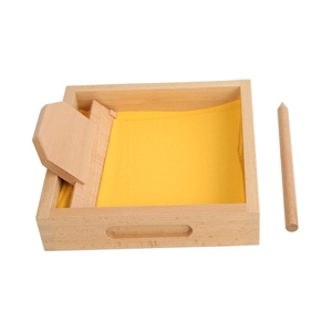 Montessori wooden sand tray for children writing practice and sensory drawing learning