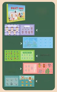 Detailed educational activity pages for toddlers featuring number matching and life skills