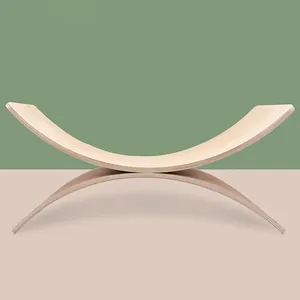 Wooden Balance Board For Kids Curved Wobble Board For Sensory Training Children Yoga Seesaw Exercise Toy Minimalist Wood Toy