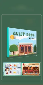 Detailed specs of educational quiet book for toddlers with interactive Velcro scenes