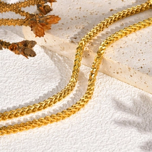 Minimalist Stainless Steel Wheat Chain Bracelet For Women Adjustable Franco Link Chain Gold Silver Trendy Personalized Jewelry
