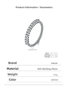 Macro detail of S925 sterling silver ring with 11 round diamonds and spiral texture