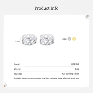 Bague minimaliste en argent sterling 925 avec cœurs évidés en finitions argent et or