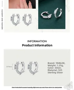 Macro detail of S925 sterling silver earring featuring micro-pave zircon settings