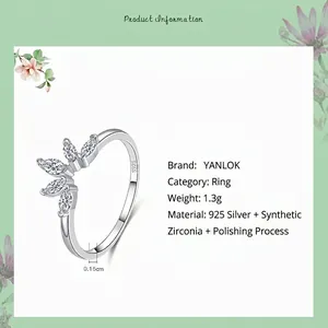 Bague couronne élégante en argent 925 avec zircons marquises et finition polie