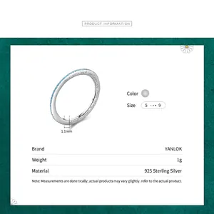S925 sterling silver ring with blue stone and inner band soullove engraving