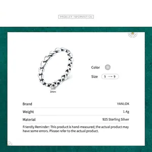 Minimalist 925 sterling silver ring featuring an openwork heart design, 3mm band width