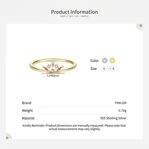 Bague couronne en argent sterling 925 avec pierre rouge marquise et zircon blanc brillant