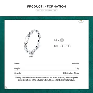 Bague poisson minimaliste en argent sterling S925 pour femme avec bande de 3mm
