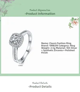Detailed view of s925 sterling silver ring with micro-pave synthetic zirconia and s925 stamp