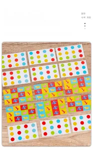 Set of 18 double-sided educational cards featuring dinosaurs and color logic patterns
