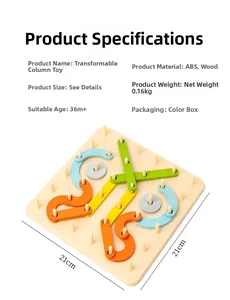 Detailed view of educational wooden geoboard puzzle with colorful butterfly shape patterns