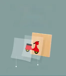 Detail of wooden puzzle board showing heat transfer layer and water-based paint layers