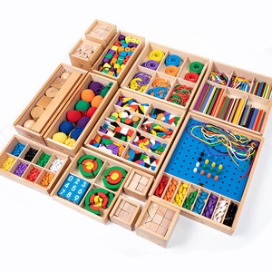 Set completo di 15 doni Froebel Gabe in legno per l'apprendimento educativo infantile