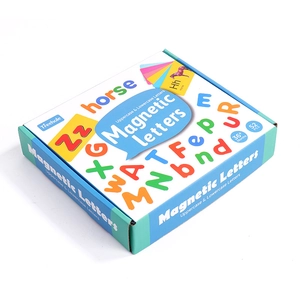 Educational 52-piece magnetic alphabet letter set for kids in original brand packaging