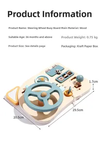 Macro detail of wooden steering wheel busy board with realistic gear shift and dials