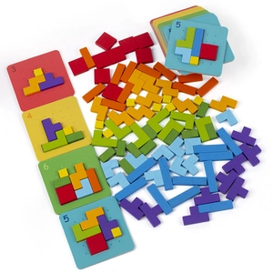 Holz Geometrie Block Puzzle Spielzeug Kinder Lernspiel Brain Teaser Logik Denktraining Montessori Desktop Spielzeug
