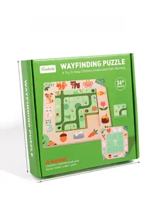 Detailed view of Treehole wayfinding puzzle box showing forest theme path game