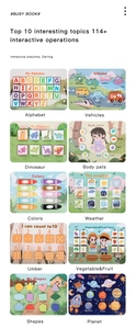 Detail of 10 learning themes and 114+ activities in Montessori quiet book for kids