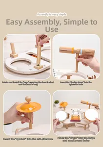 Guida passo-passo al montaggio del set di strumenti musicali in legno per bambini