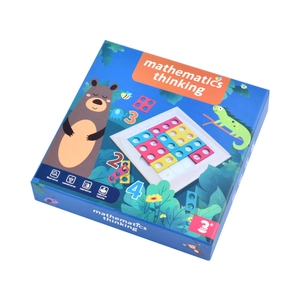 Educational wooden mathematics thinking puzzle set for children logical training and learning