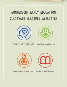Dettagli del gioco Montessori con focus su coordinazione occhio-mano e sviluppo cognitivo