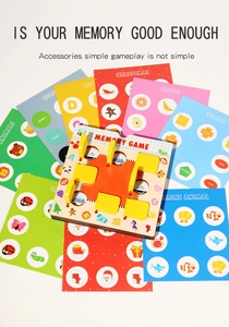 Dettaglio del gioco di memoria in legno con carte cognitive per lo sviluppo mentale bimbi