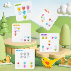 Logische vogelpuzzel voor kinderen met 3D-blokken en 49 educatieve uitdagingsniveaus