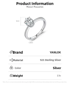 Macro detail of S925 sterling silver six-prong crown ring showing 6mm stone and 1.9mm band