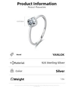 Vue détaillée de la pierre carrée sur bague en argent 925 avec spécifications